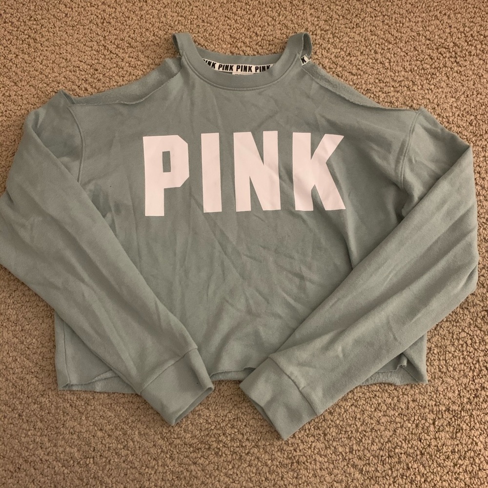 VS PINK cropped crew neck